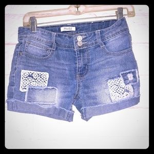 Girls Mudd Jean Shorts